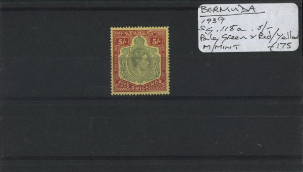 Bermuda 1939 SG.118a M/M (Lot 2)