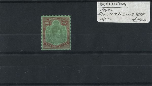 Bermuda 1942 SG.119b U/M