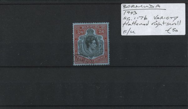 Bermuda 1943 SG.117b var F/U