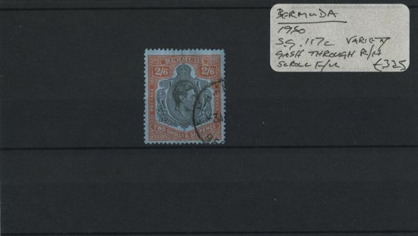 Bermuda 1950 SG.117c var F/U