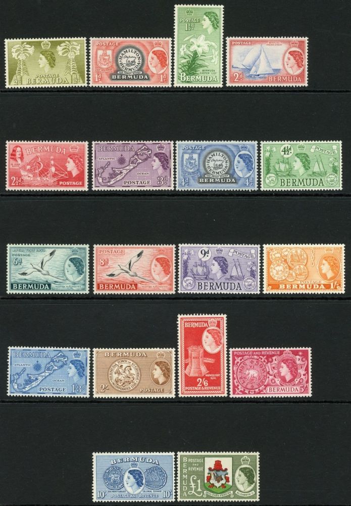 Bermuda 1953-62 SG.135-150 M/M