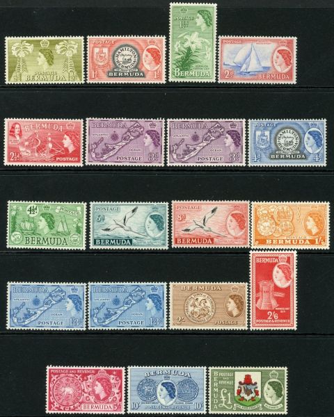 Bermuda 1953-62 SG.135-150 U/M (1)