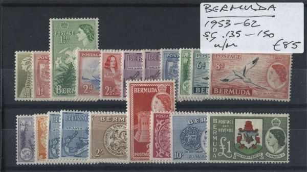 Bermuda 1953-62 SG.135-150 U/M (Lot 2)