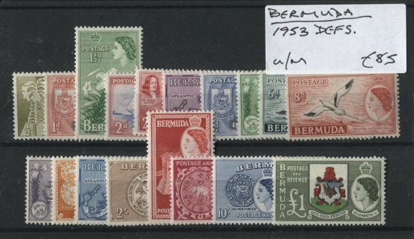 Bermuda 1953 Definitives U/M