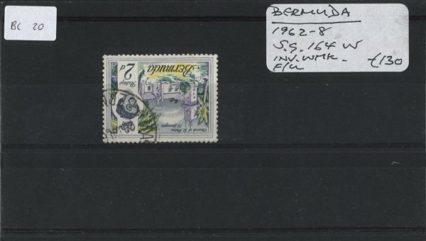 Bermuda 1962-8 SG.164w INV WMK F/U