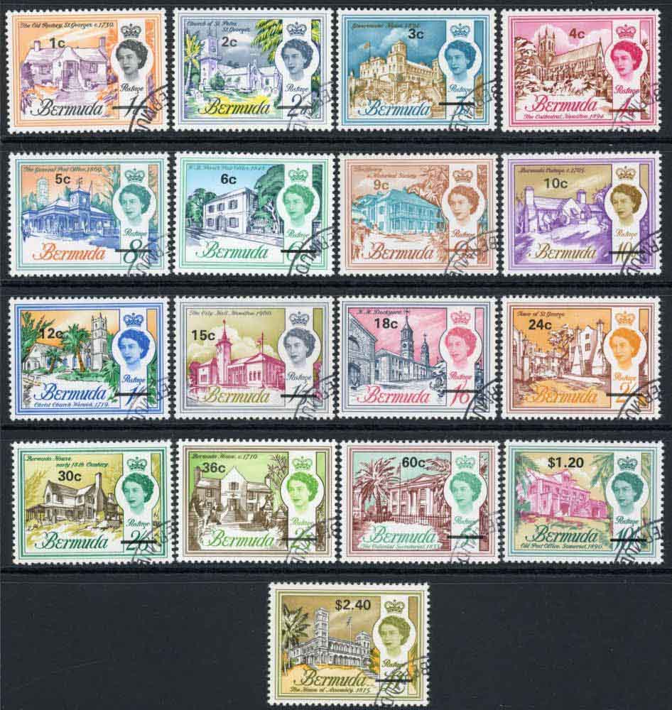 Bermuda 1970 SG.232-248 F/U (1)