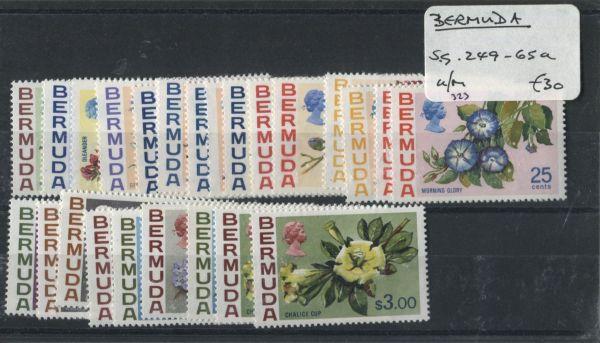 Bermuda 1970 SG.249-265a U/M (Lot 2)