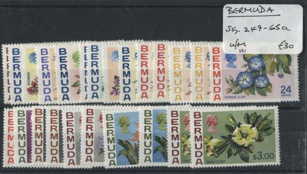 Bermuda 1970 SG.249-265a U/M (Lot 3)