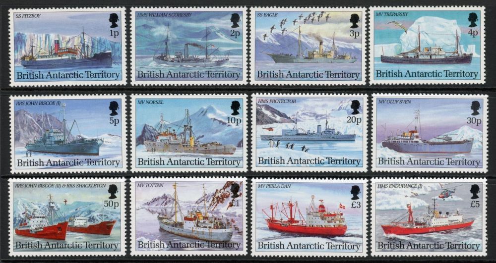 British Antarctic Territory 1993 SG.218-229 U/M (10)