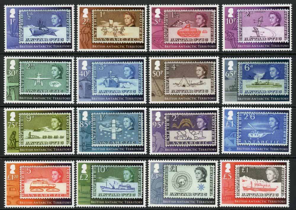 British Antarctic Territory 2013 SG.596-611 U/M