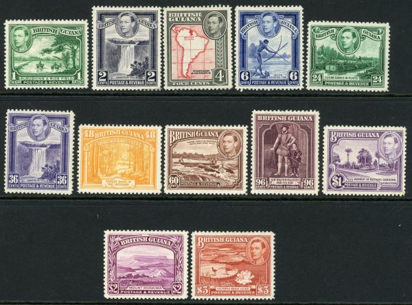 British Guiana 1938-52 SG.308-319 M/M (1)