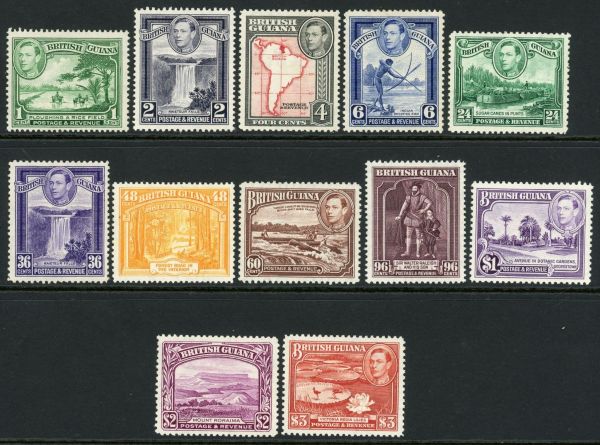 British Guiana 1938-52 SG.308-319 M/M (2)