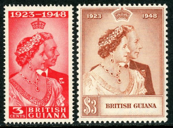 British Guiana 1948 SG.322-323 U/M