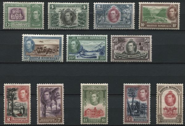 British Honduras 1938-1947 SG.150-161 M/M