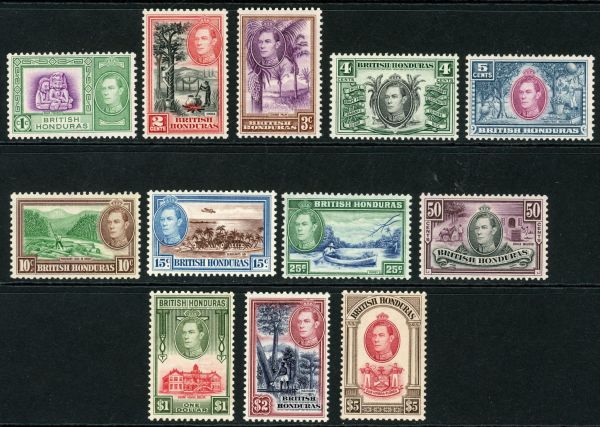 British Honduras 1938-47 SG.150-161 M/M