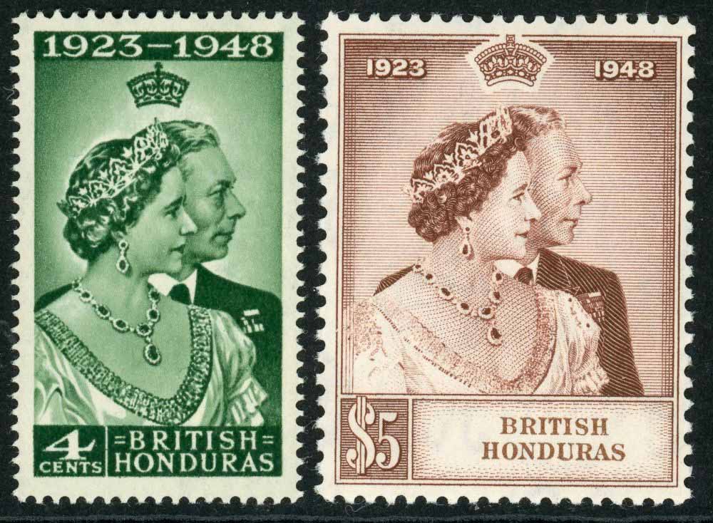 British Honduras 1948 SG.164-165 U/M