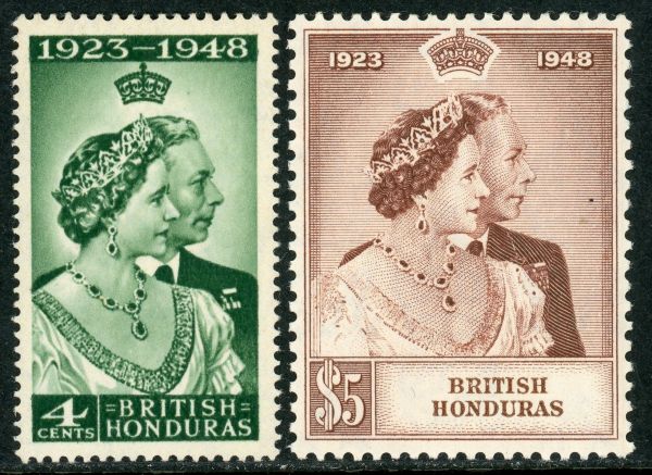 British Honduras 1948 SG.164-165 U/M