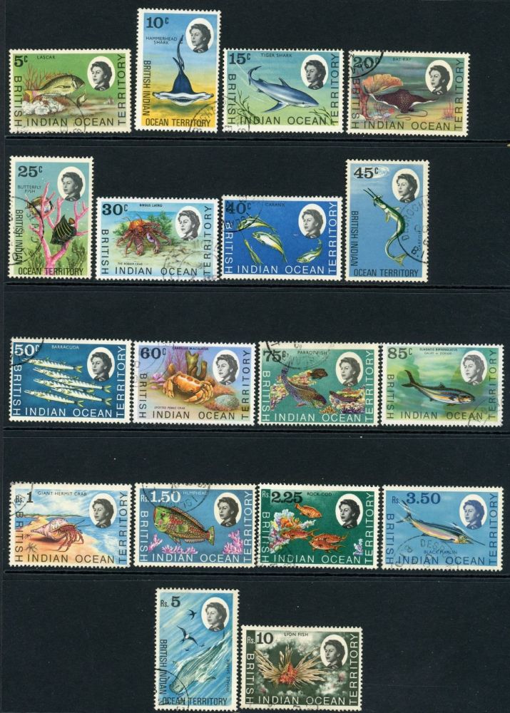 British Indian Ocean Territory 1968-70 SG.16-30 F/U