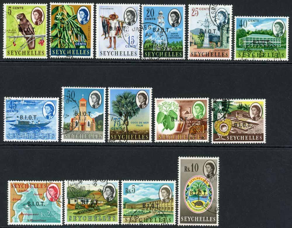 British Indian Ocean Territory 1968 SG.1-15 F/U (1)