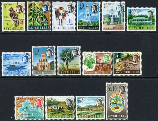 British Indian Ocean Territory 1968 SG.1-15 F/U