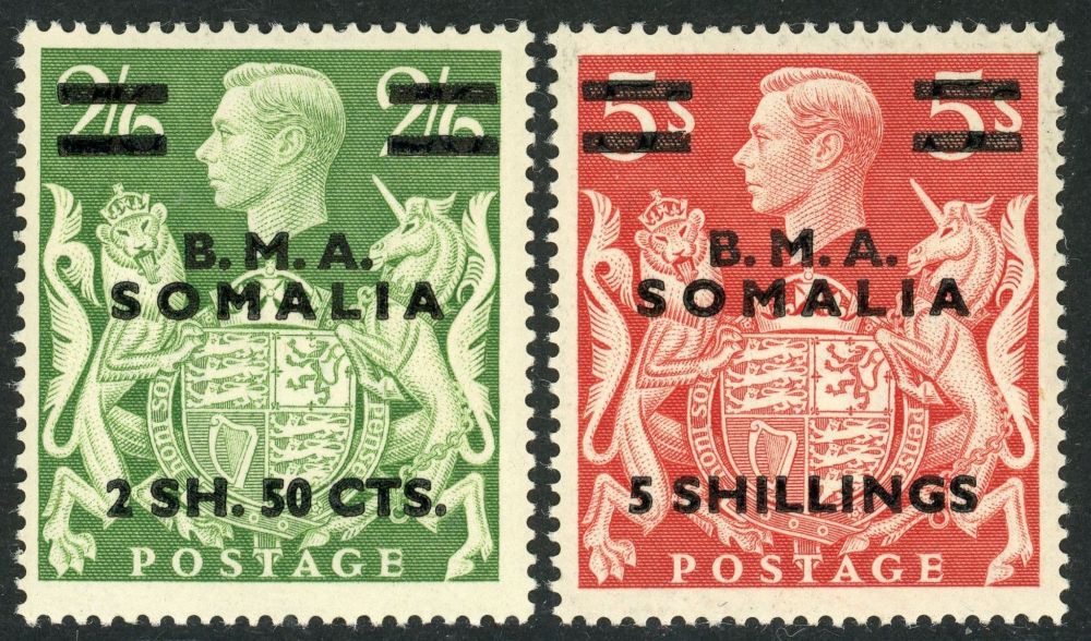 British Occupation of Italian Colonies / Somalia 1948 SG.S10-S20 U/M