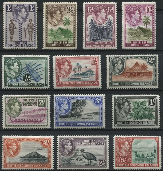 British Solomon Islands 1907 SG.60-72 M/M