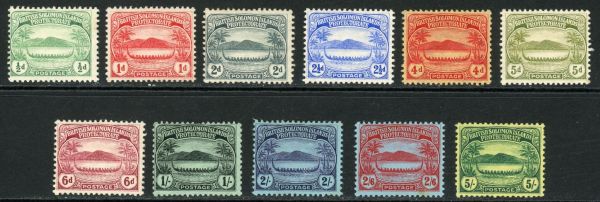 British Solomon Islands 1908-11 SG.8-17 M/M