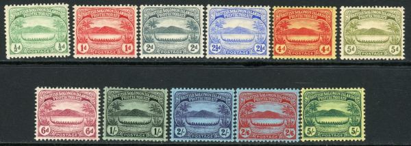 British Solomon Islands 1908-11 SG.8-17 M/M