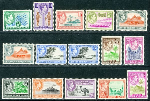 British Solomon Islands 1939-51 SG.60-72 M/M