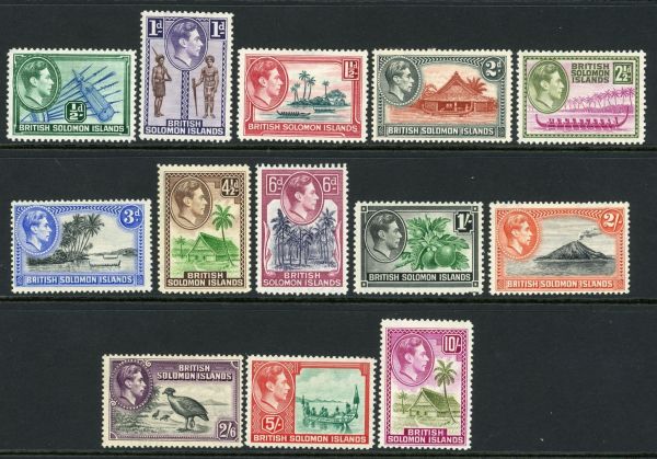 British Solomon Islands 1939-51 SG.60-72 M/M (2)