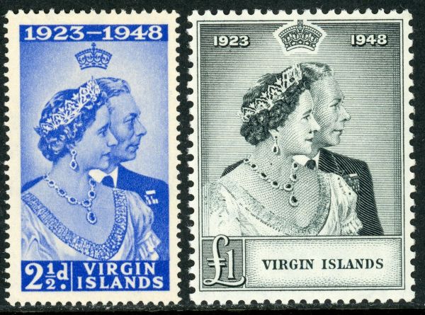 British Virgin Islands 1949 SG.124-125 U/M