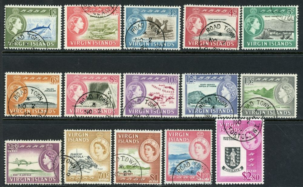 British Virgin Islands 1964-68 SG.178-192 F/U