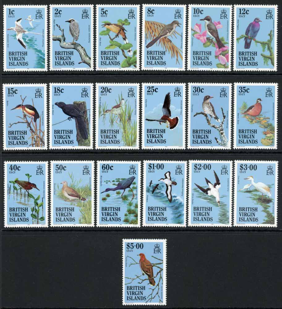 British Virgin Islands 1985 SG.560-578 U/M