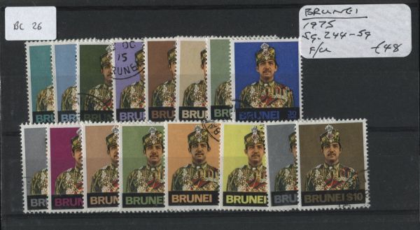 Brunei 1975 SG.244-59 F/U