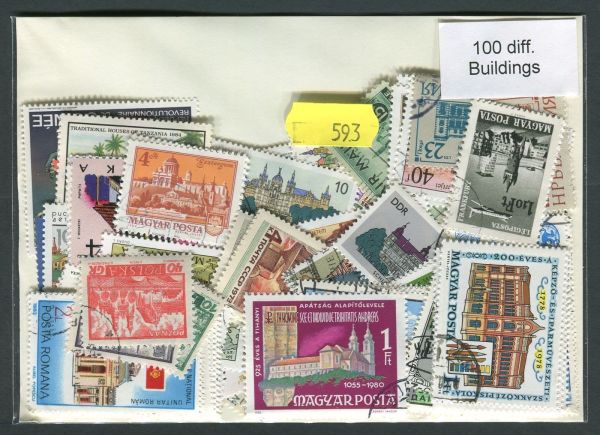 Buildings 100 Stamps (593)