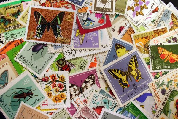 Butterflies & Insects 125 Stamps (M0)