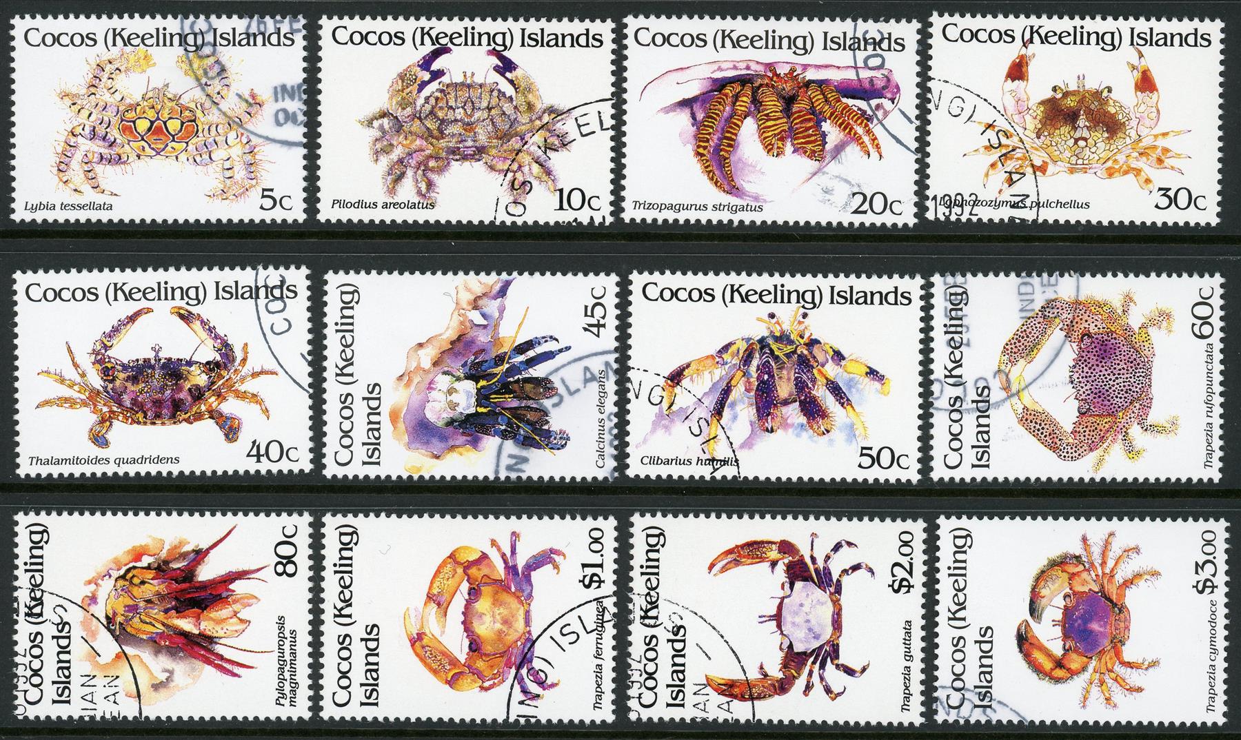 Cocos (Keeling) Islands 1992 SG.252-263 F/U