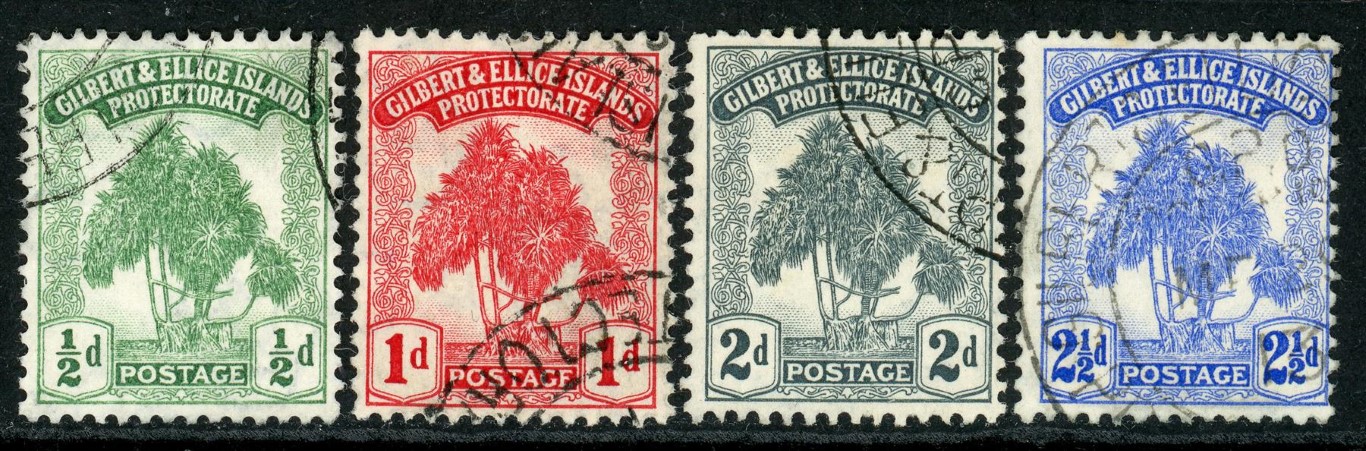 Gilbert and Ellice Islands 1911 SG.8-11 F/U