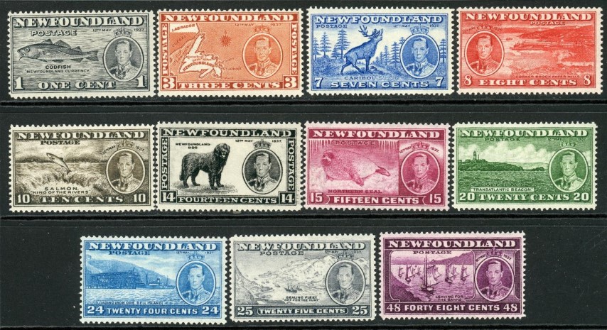 Newfoundland 1937 SG.257-267 M/M