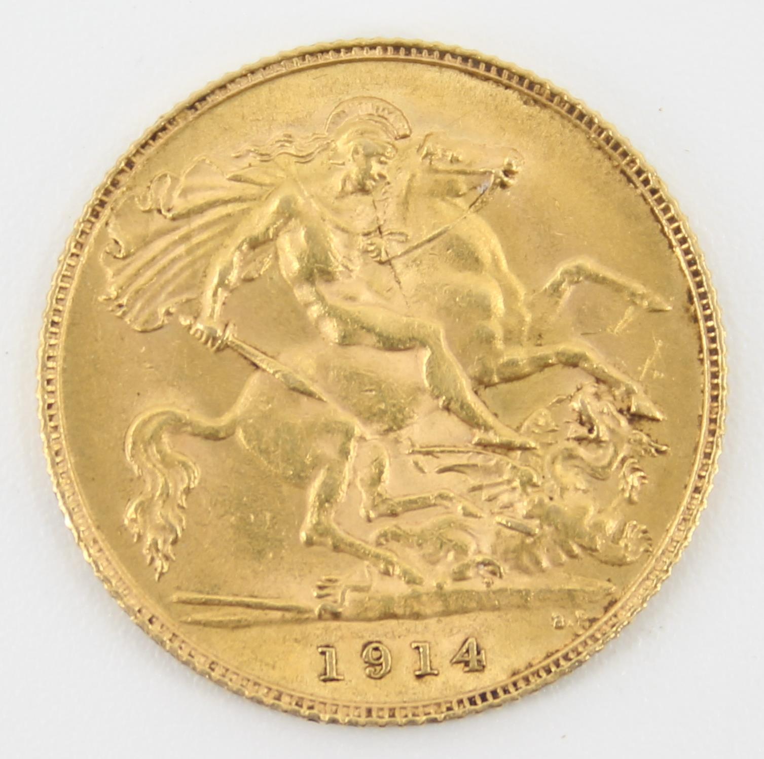 1914 King George V Half-Sovereign