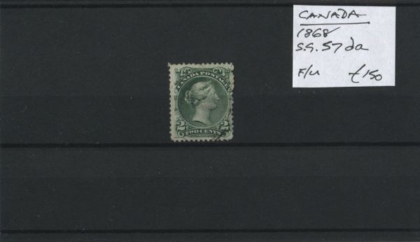 Canada 1868 SG.57da F/U