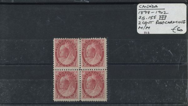 Canada 1898-1902 SG.155 Block M/M