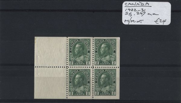 Canada 1922-31 SG.247aa M/M