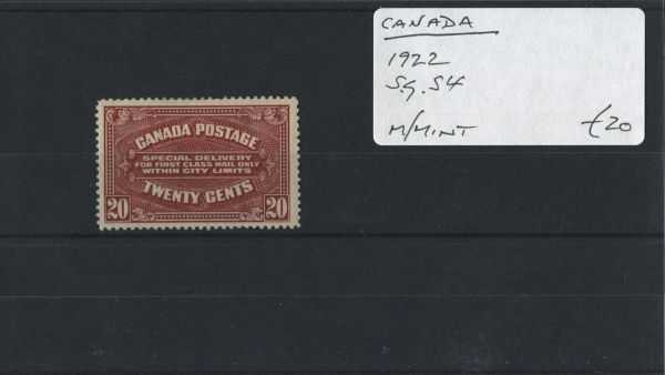 Canada 1922 SG.S4 M/M