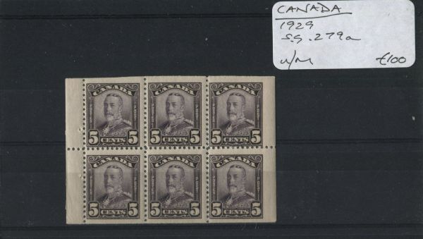 Canada 1929 SG.279a U/M