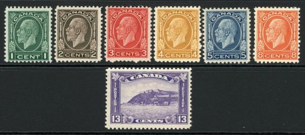 Canada 1932-33 SG.319-325 M/M