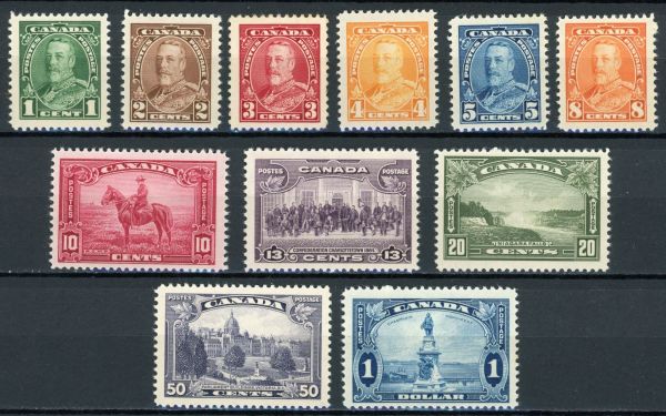 Canada 1935 SG.341-351 M/M 11 values