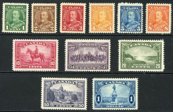 Canada 1935 SG.341-351 M/M