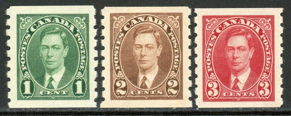 Canada 1937-38 SG.368-370 U/M