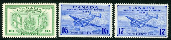 Canada 1942-3 SG.S12-S14 U/M